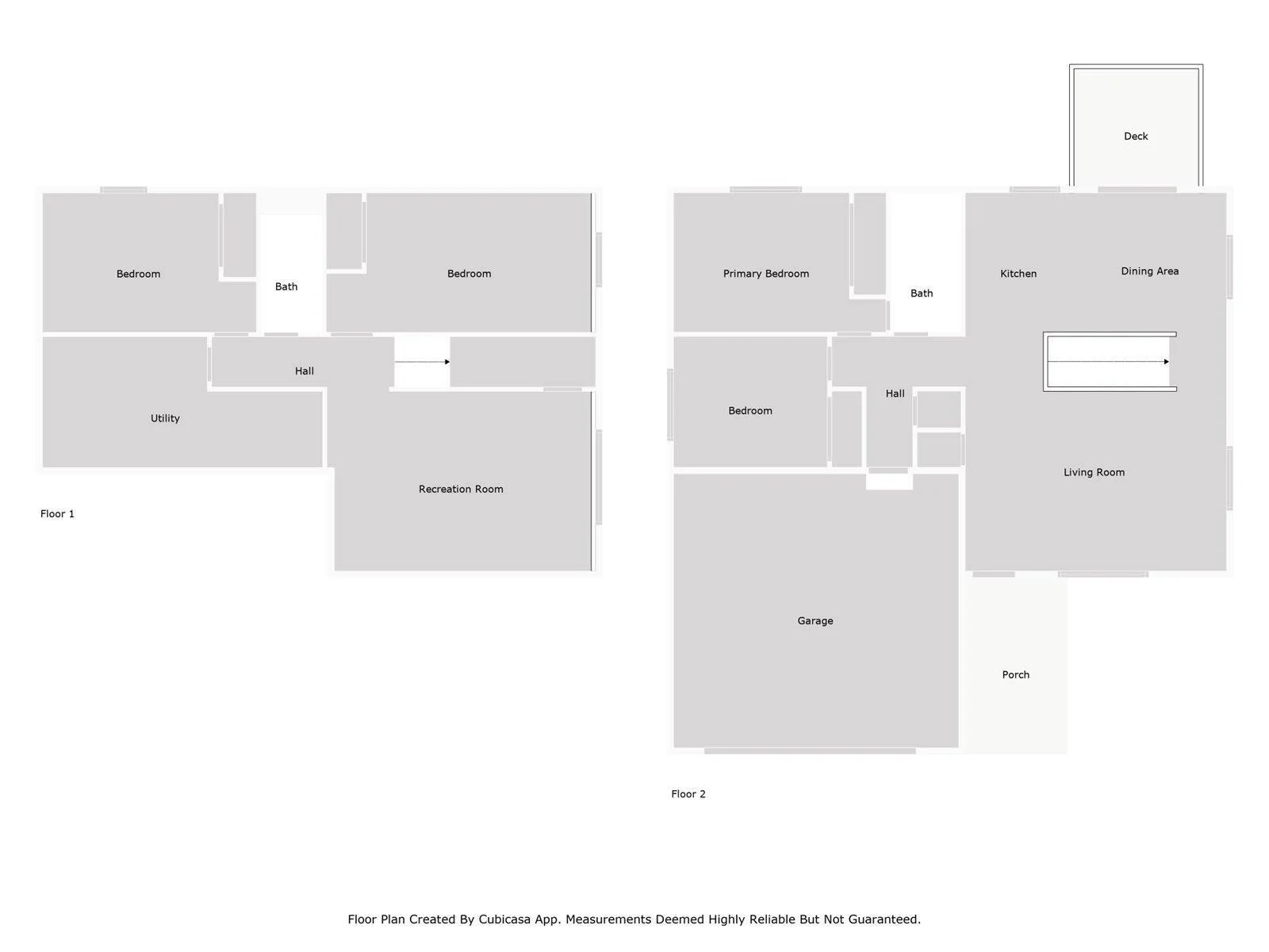 Floor plans for the main and lower levels.