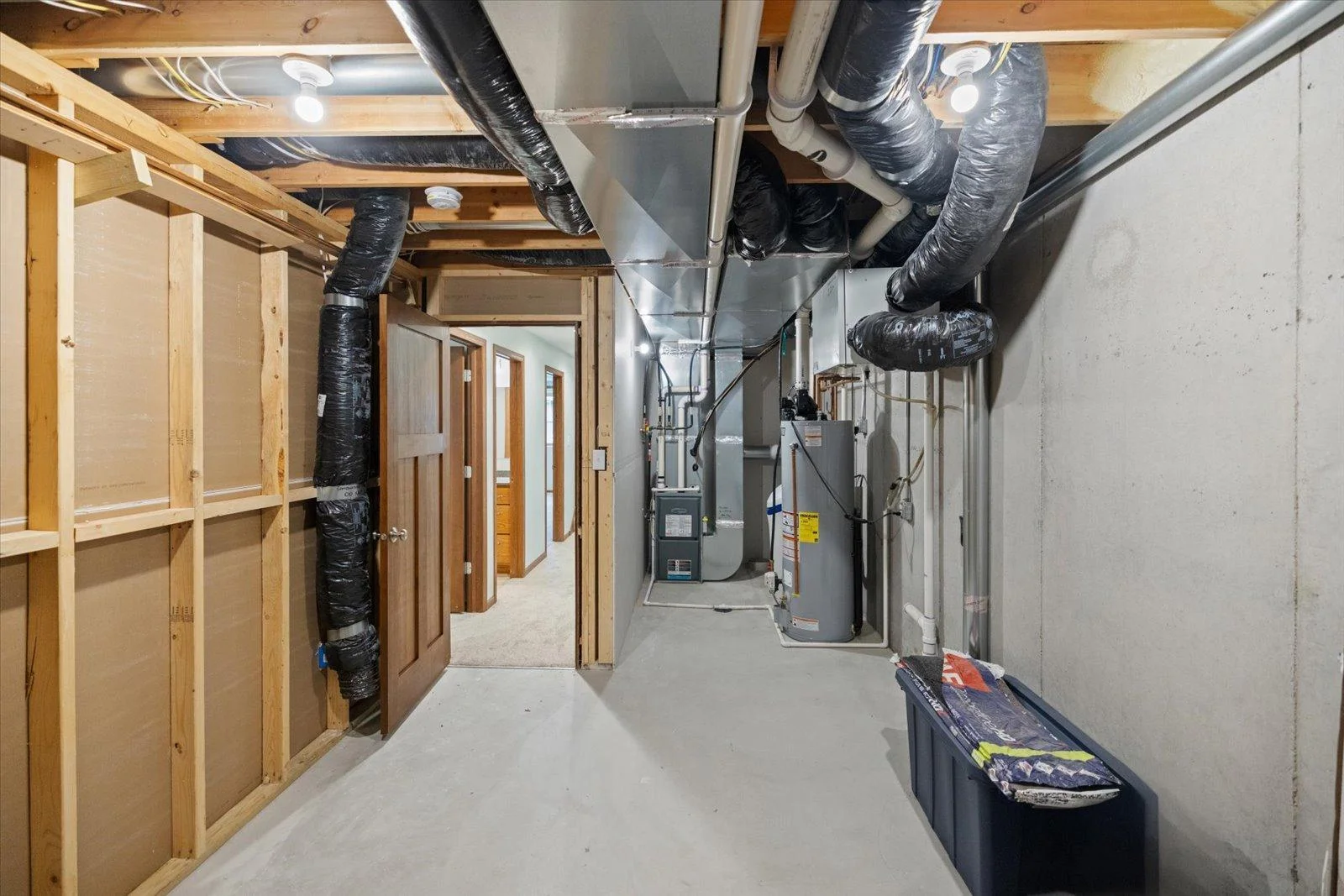 The mechanical room is very spacious and has a hook up for another Washer and Dryer.
