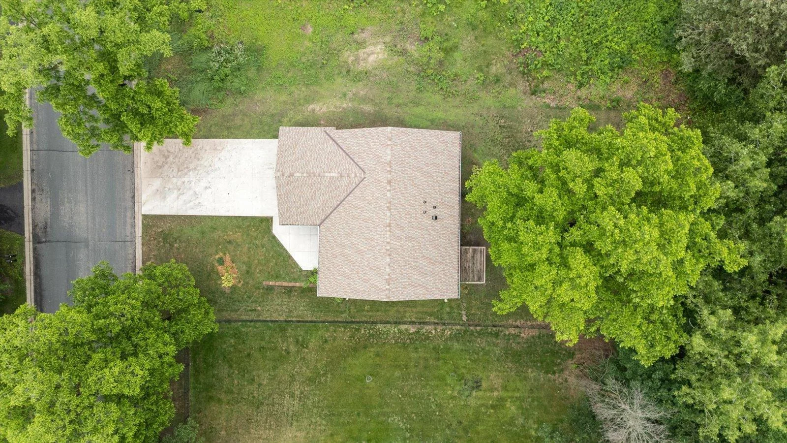 Aerial view of the property