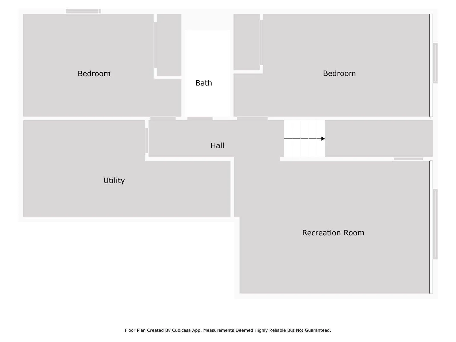 The floor plan of the lower level.
