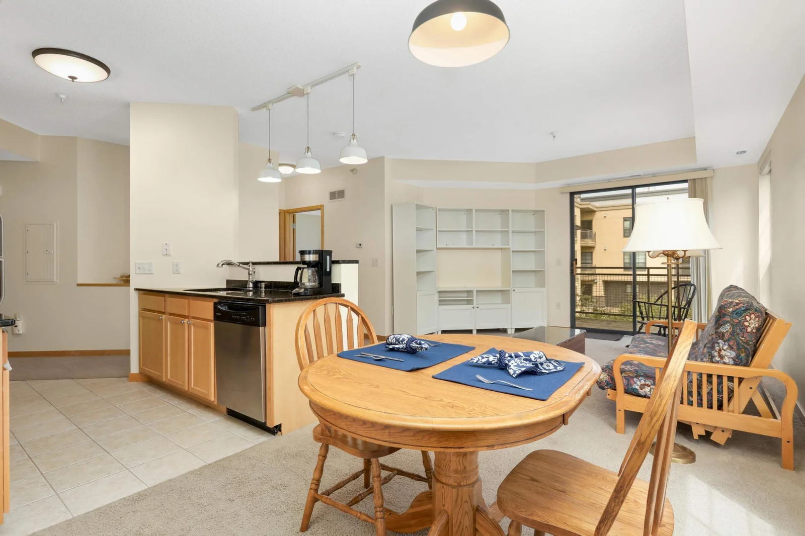 Great flow between kitchen, dining area, and living room