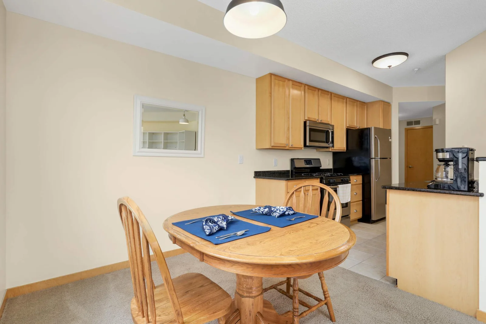 View from Dining Room into Kitchen