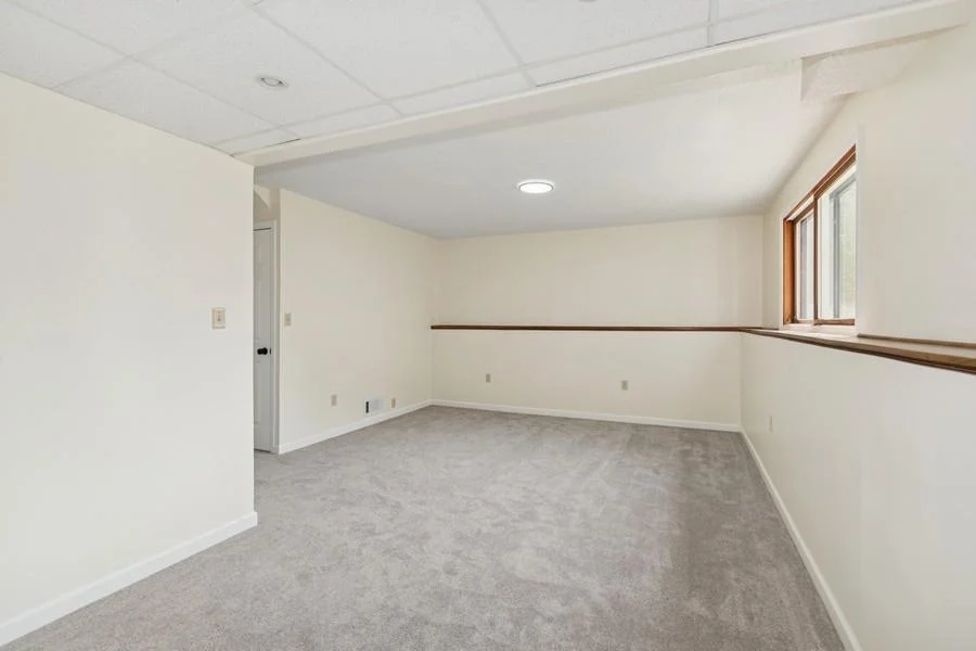 Large family room on the lower level