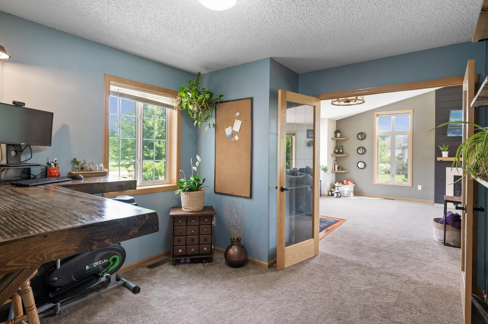Flex space on the main floor that's great for home office, playroom or whatever you desire!