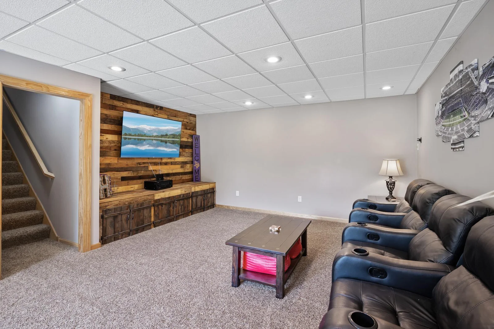 Lower level family room