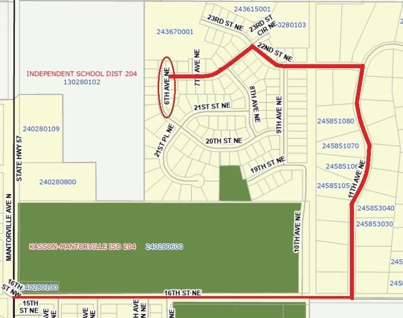map to 6th Ave NE