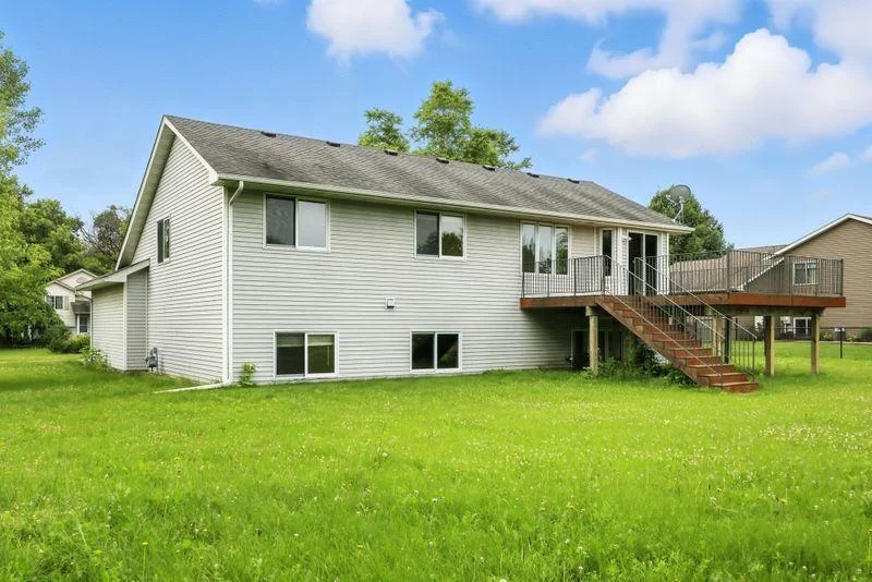 Large flat backyard