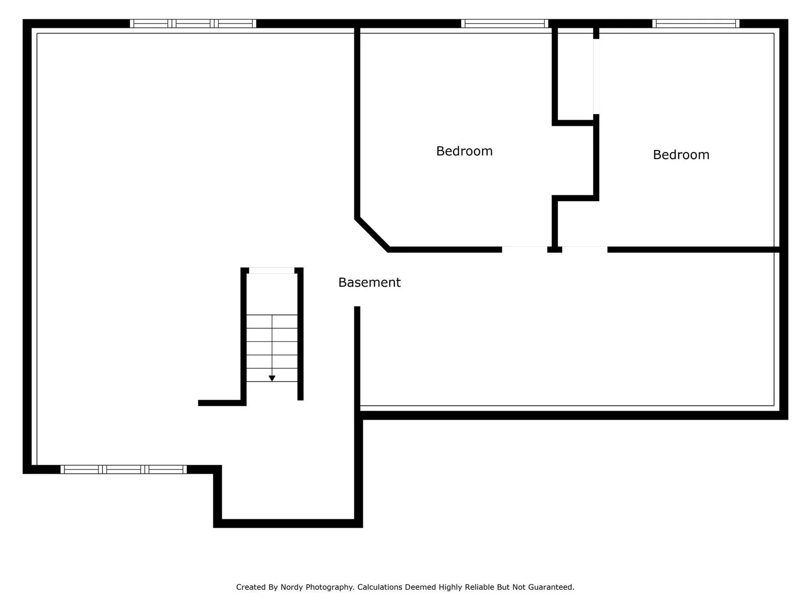 Lower level floor plan