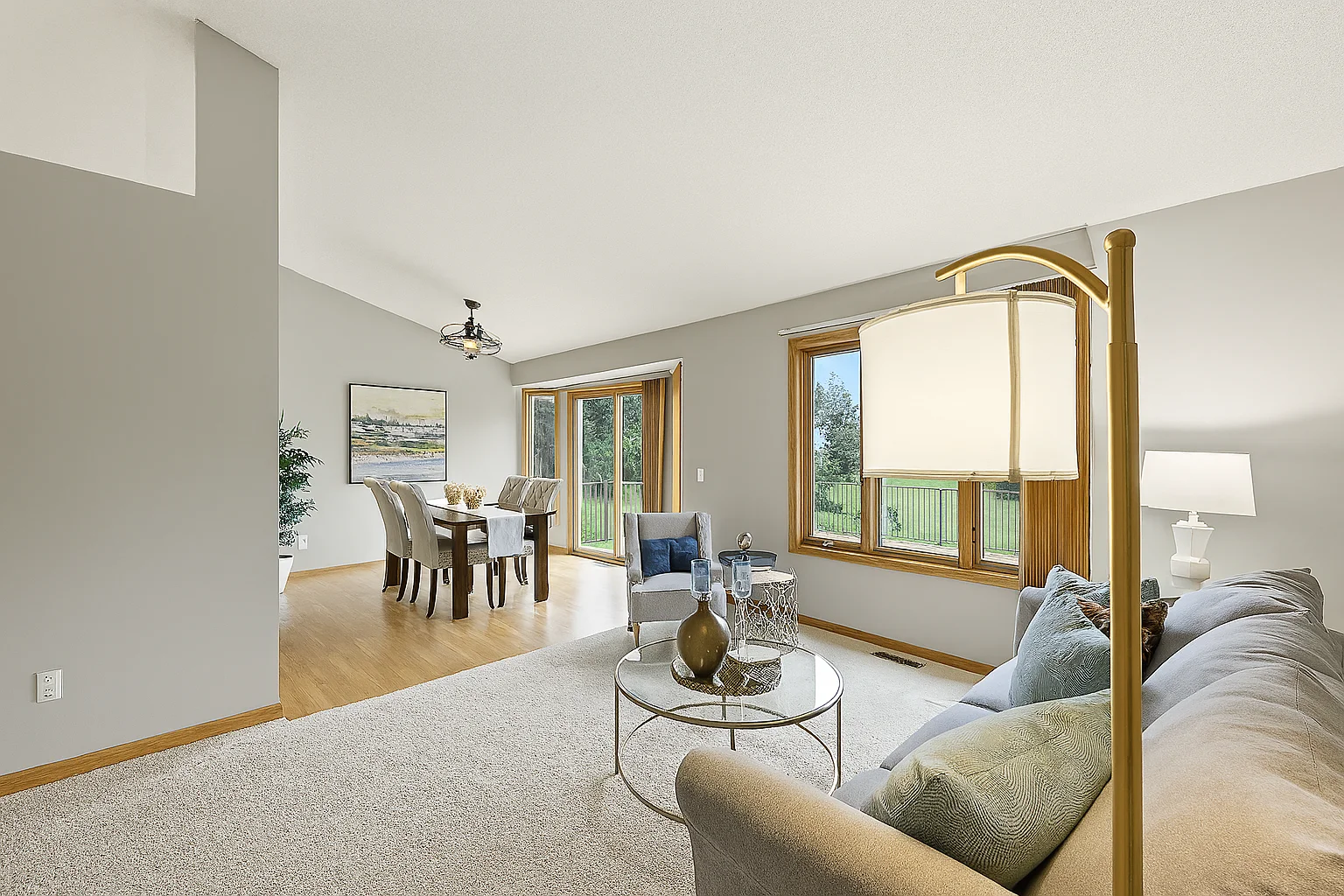 Main level living room - Virtual rendition of how it will look completed