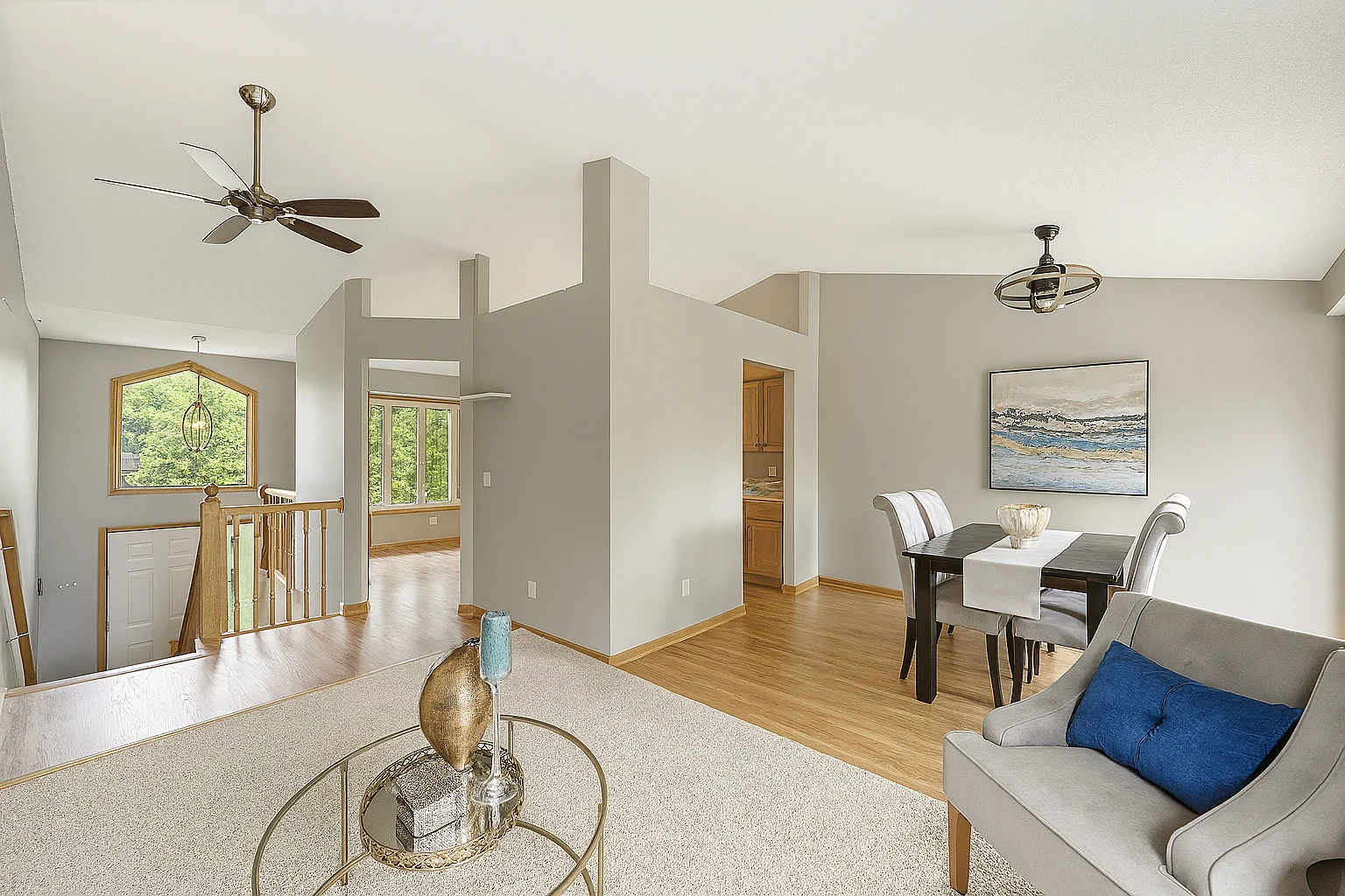 Main level living room - Virtual rendition of how it will look completed