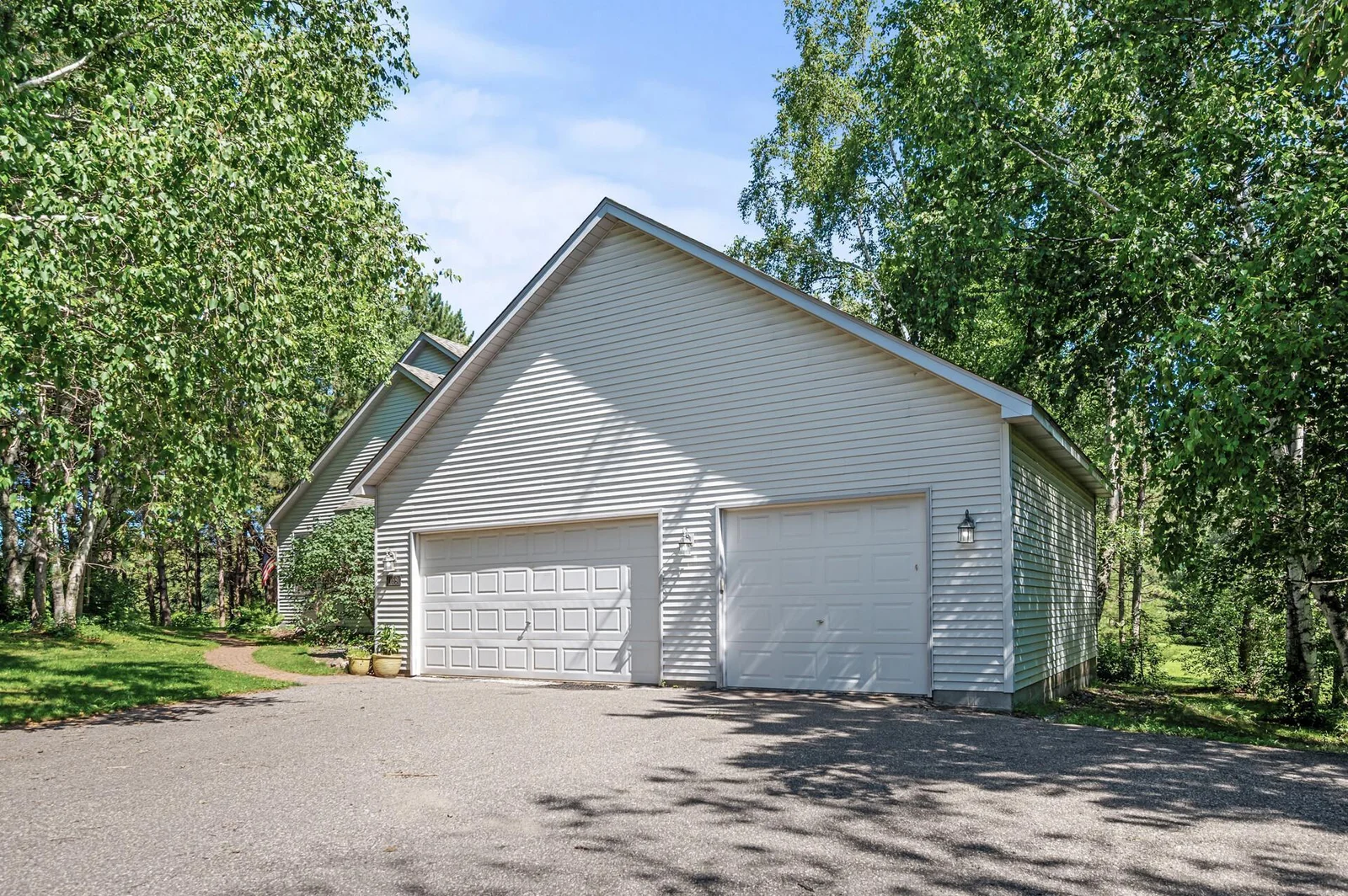 Large 3 car garage