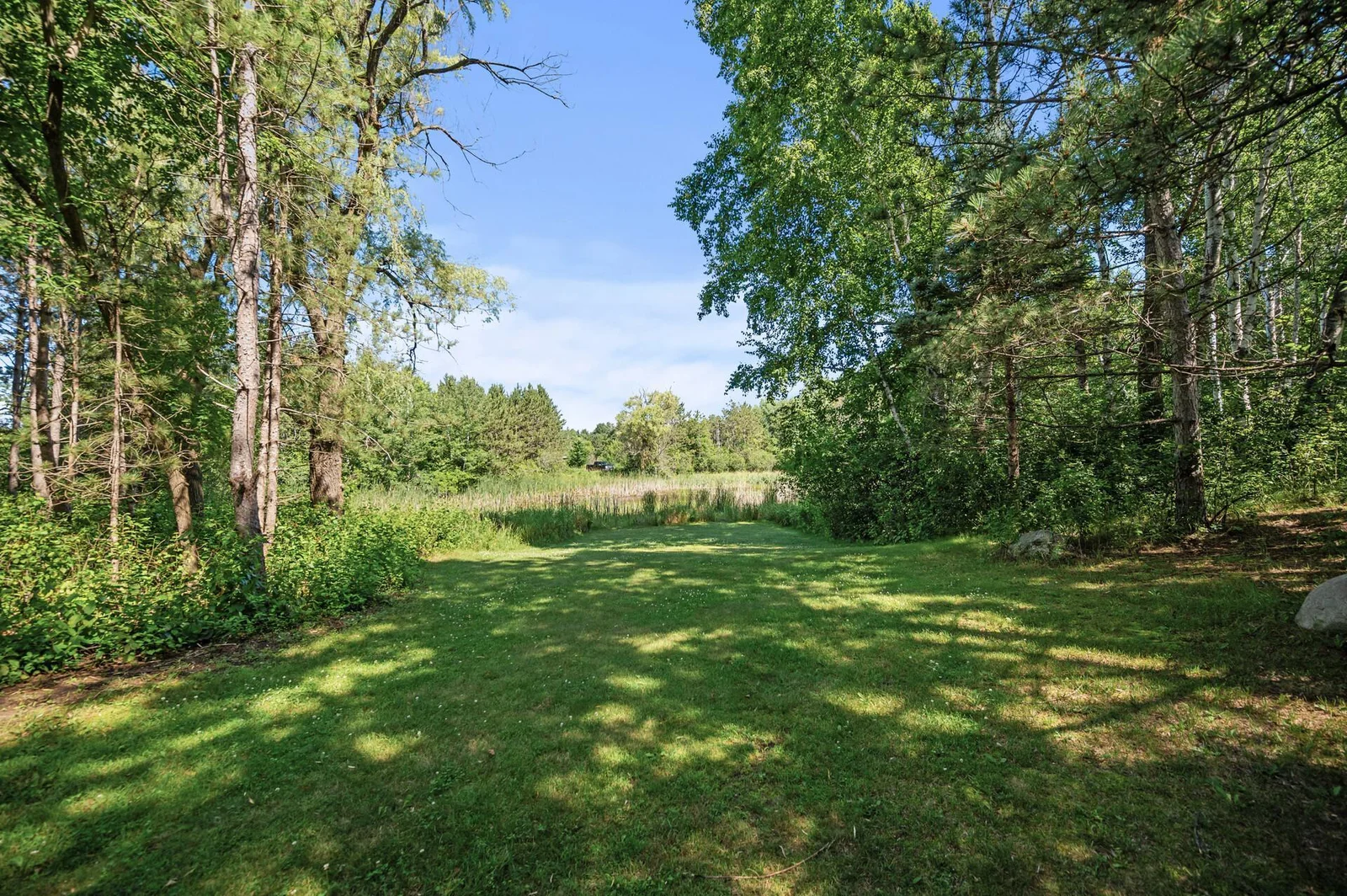 Stunning spring fed pond on the property with abundance of wildlife