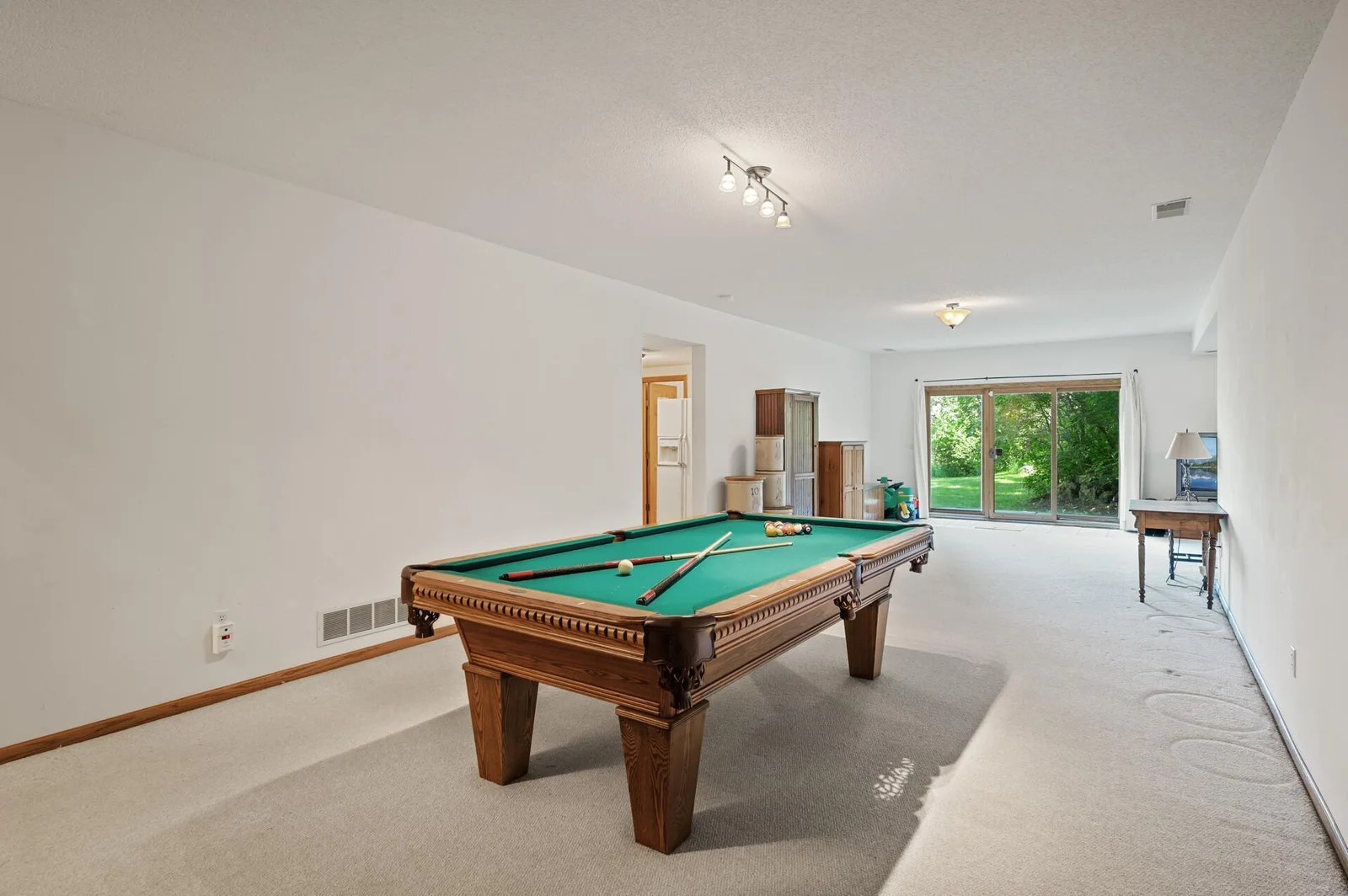 View from the family room as you come down the stairs