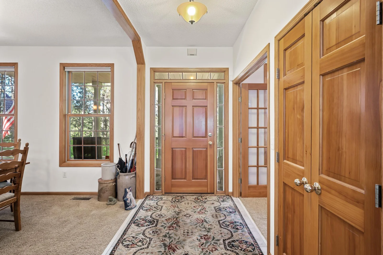 spacious foyer