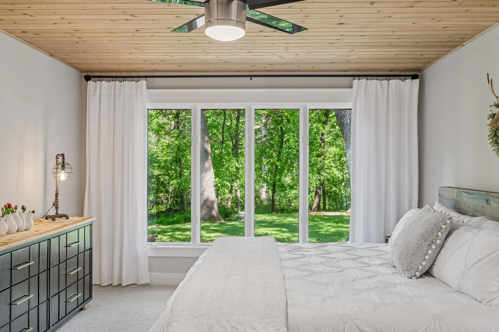 Wake up to these serene view of trees and nature every day.