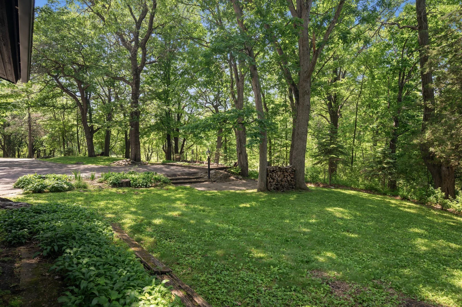 3+ acres of wooded oasis give you privacy and peaceful space.  Plenty of opportunities to add additional living spaces to suite your vision - carport for grand entry with living space above, craft/hobby cottage by the pond, the options are endless!