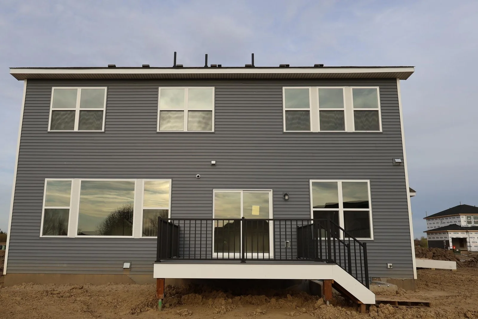 Rear-so many windows!-model home