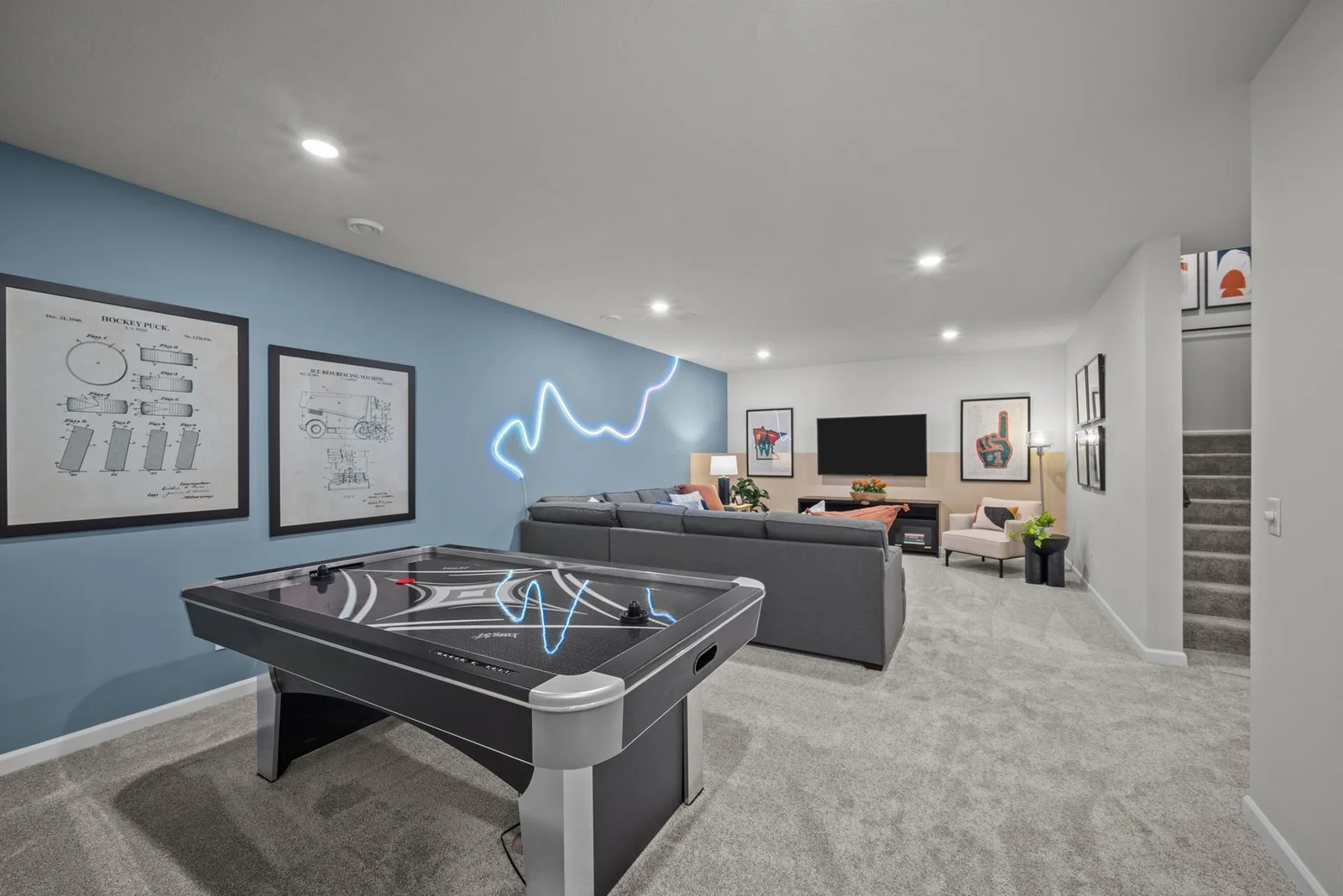 Finished Basement-model home