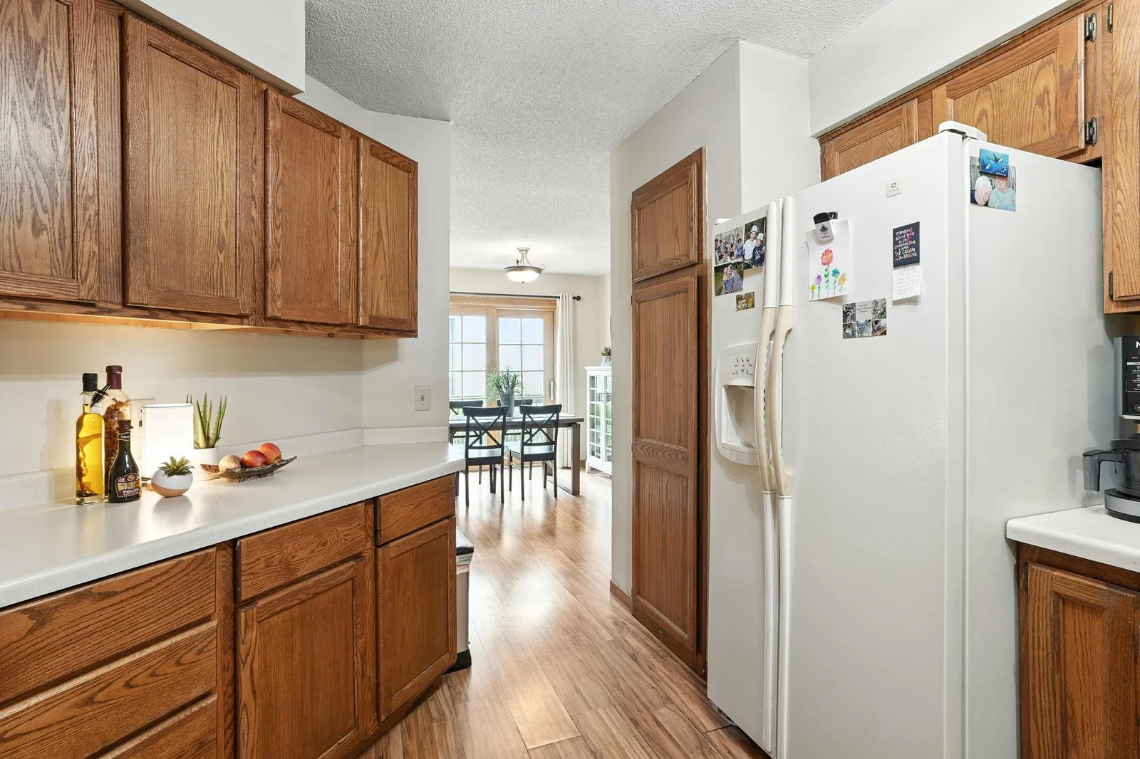 Convenient pantry and extra counter space for prepping meals
