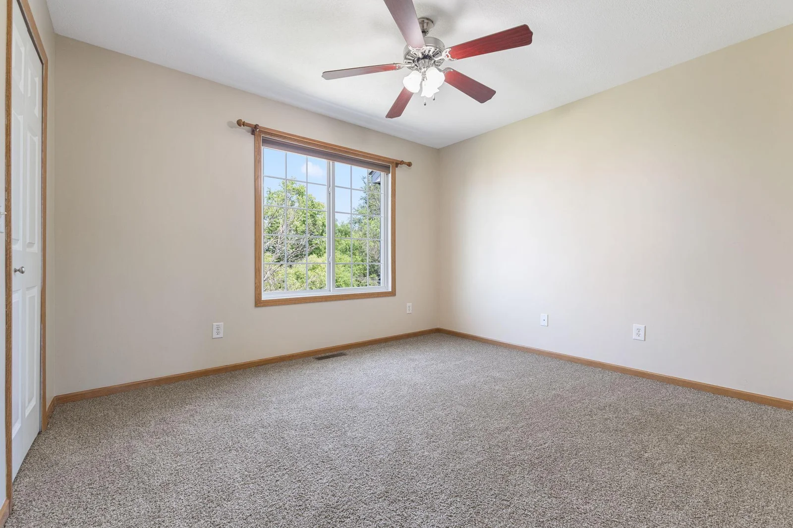 Upper Level Bedroom Overlooking Pond and Nature Open Space