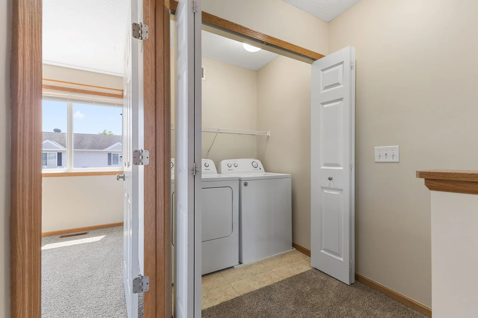Upper Level Laundry Room Closet