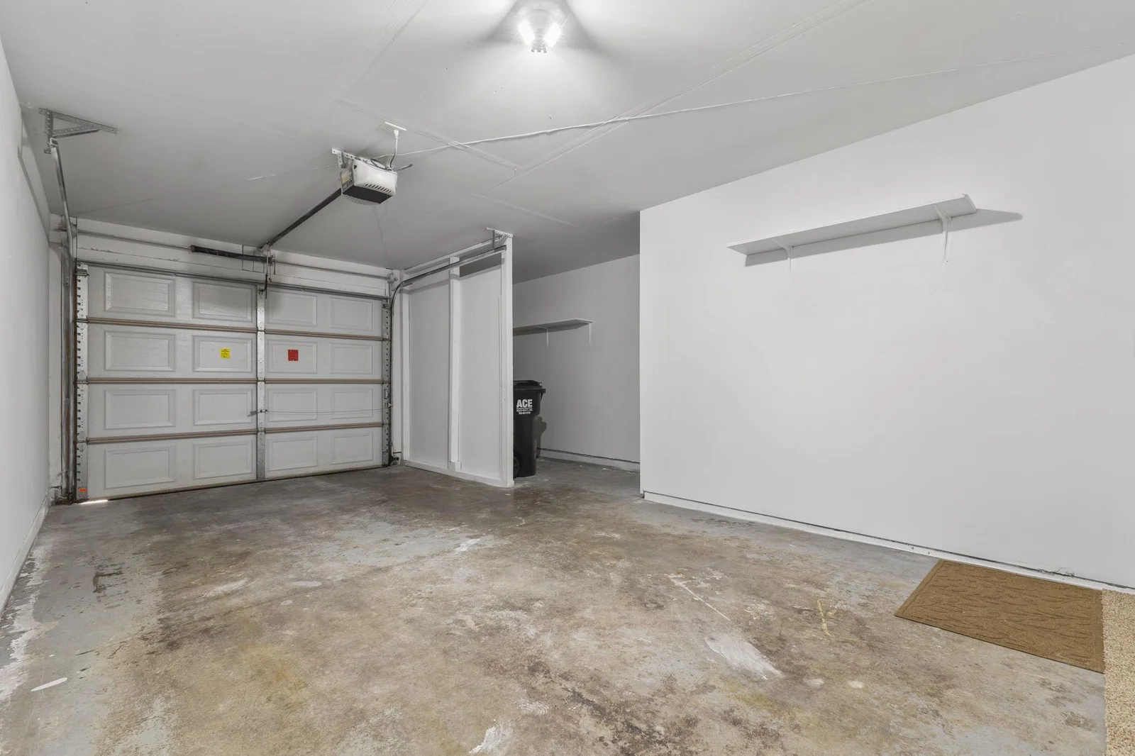 Good Size One Car Attached Garage