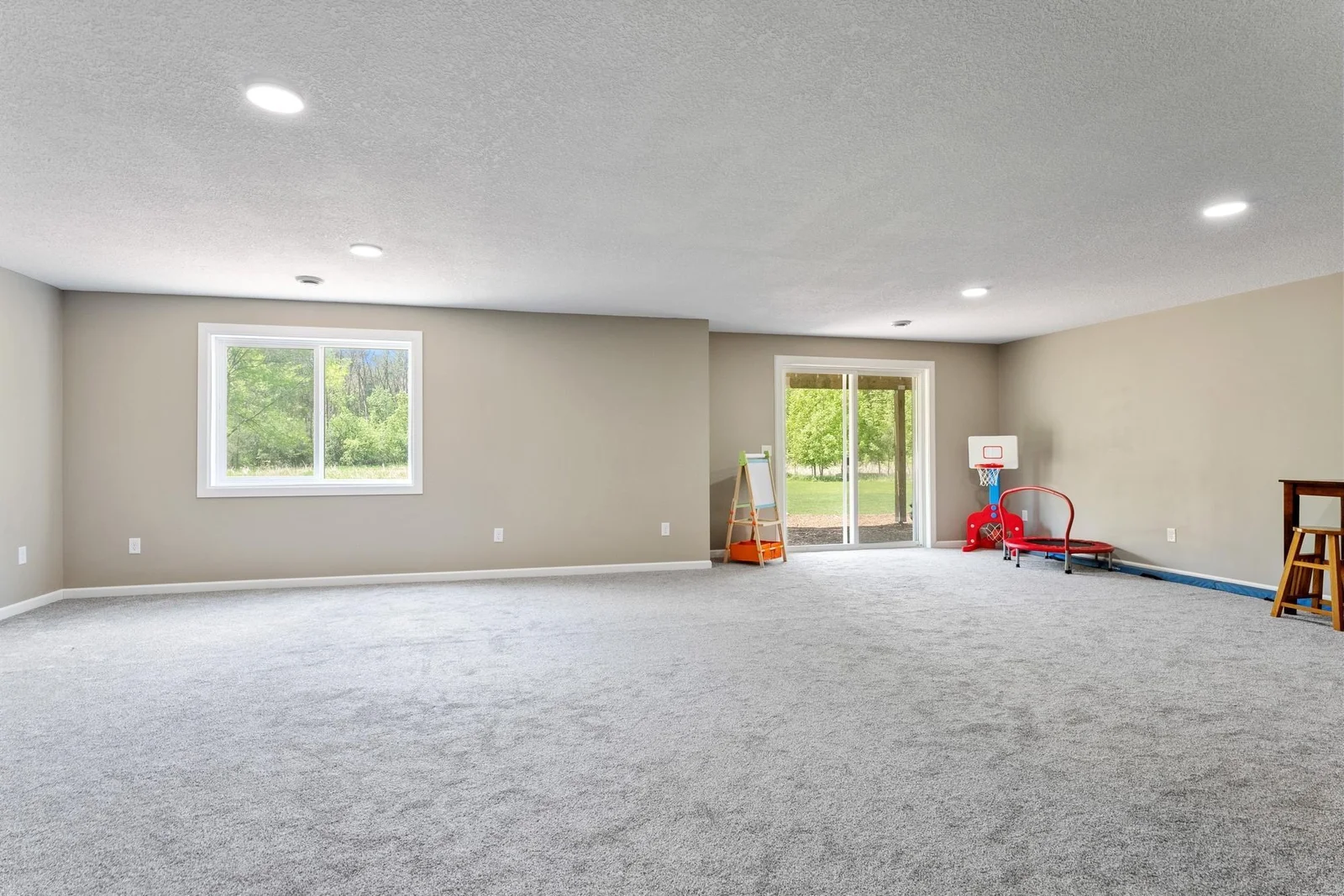 Newly finished family room.