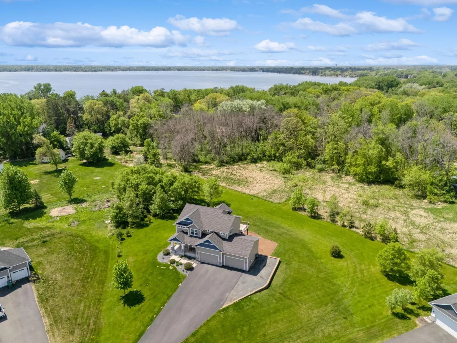 Premium lot on 1.32 acres. Private and close to the lake.