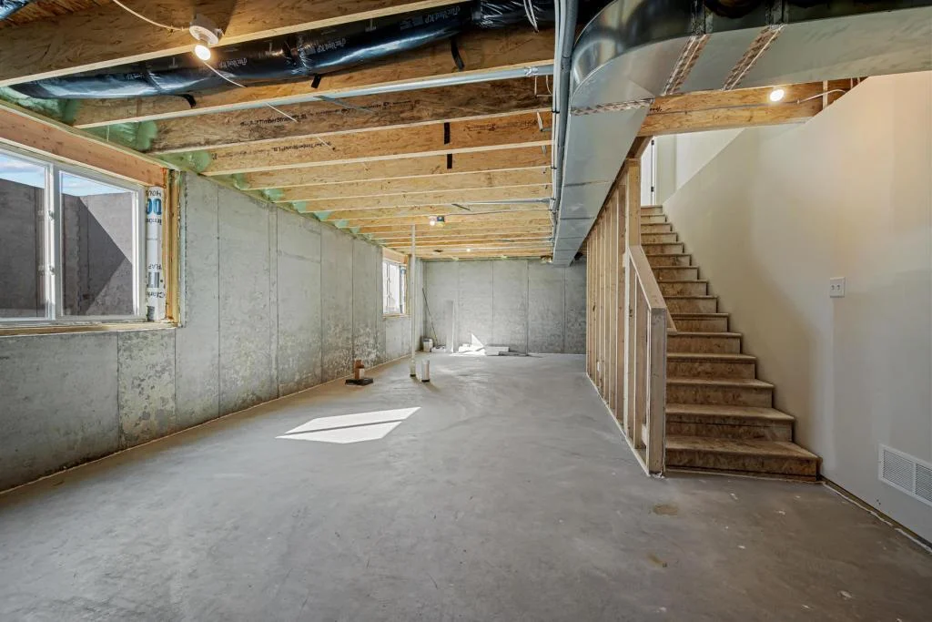 Unfinished basement with so much potential!