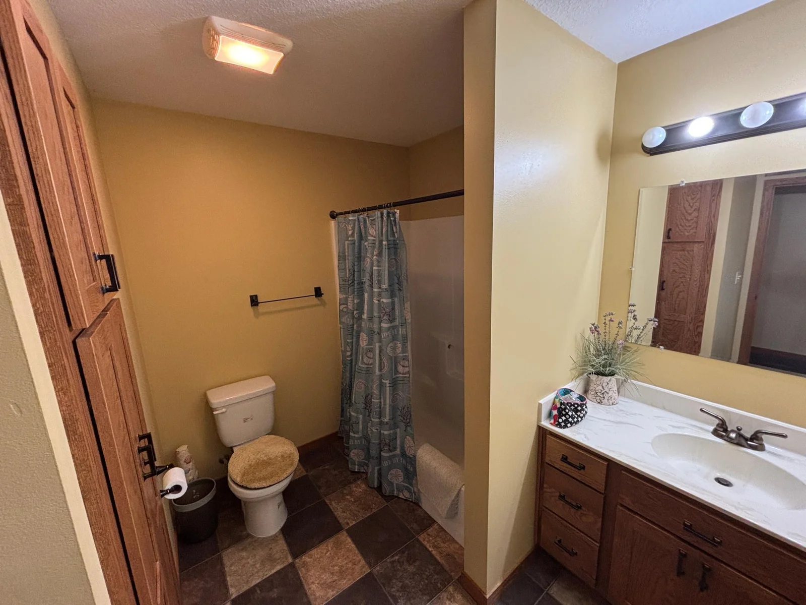 Full Bath More room than it looks