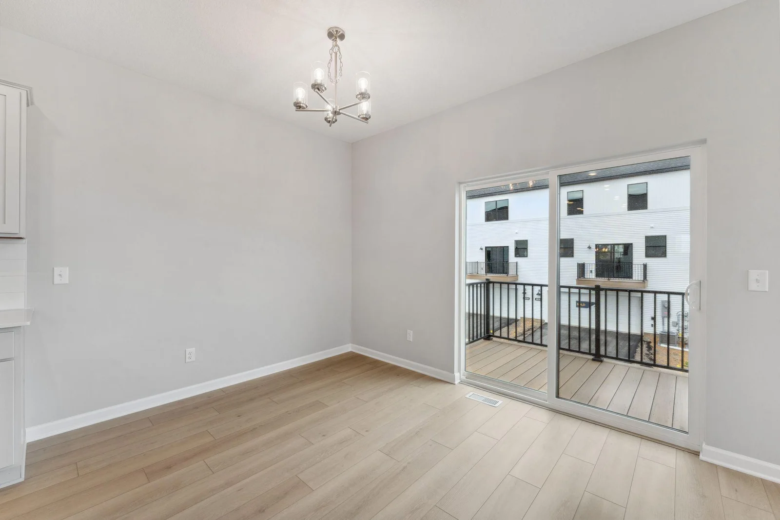 Spacious casual space and balcony