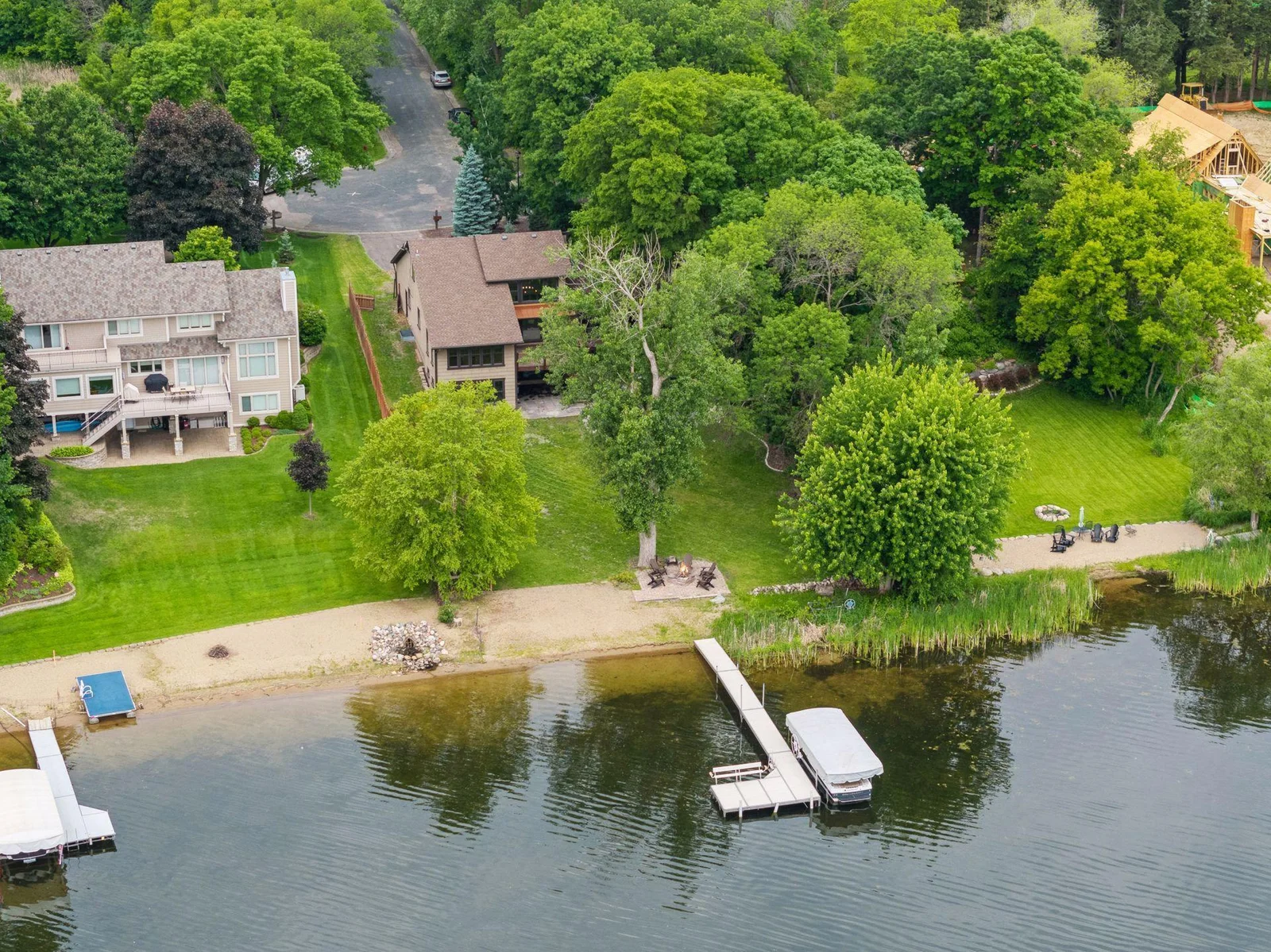 Enjoy the sunrise and morning coffee from your dock.
