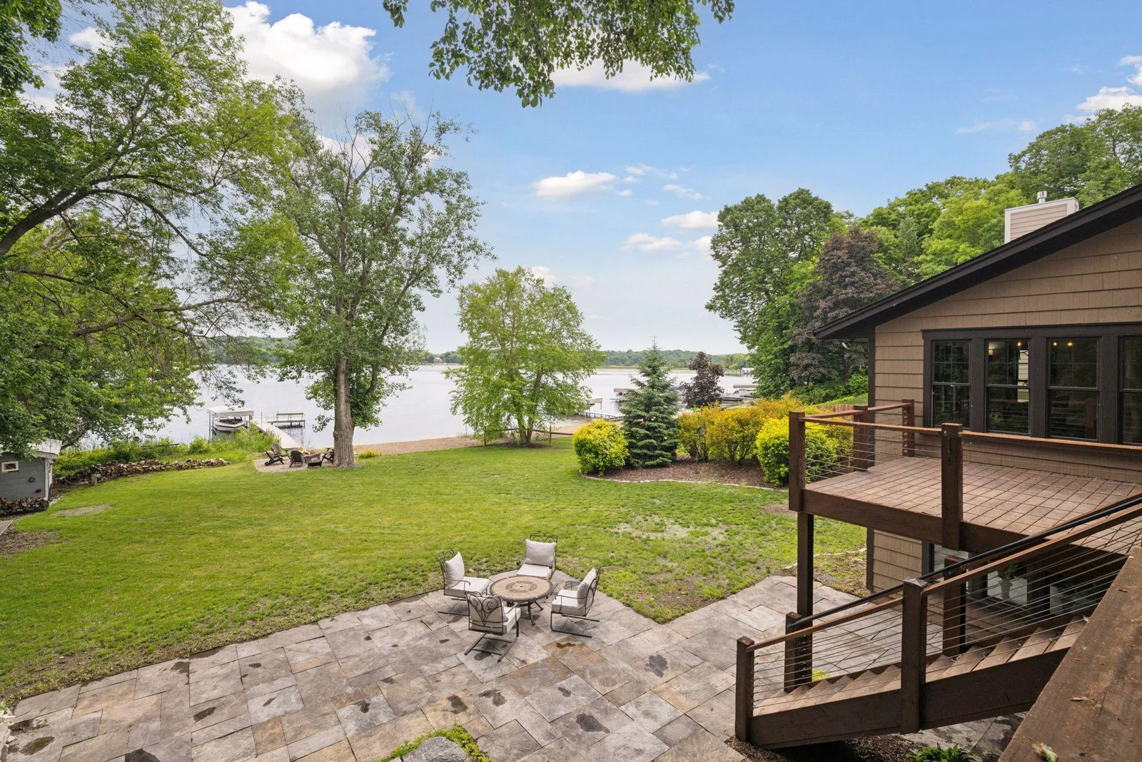 Lake views from nearly every window in this home are captivating.