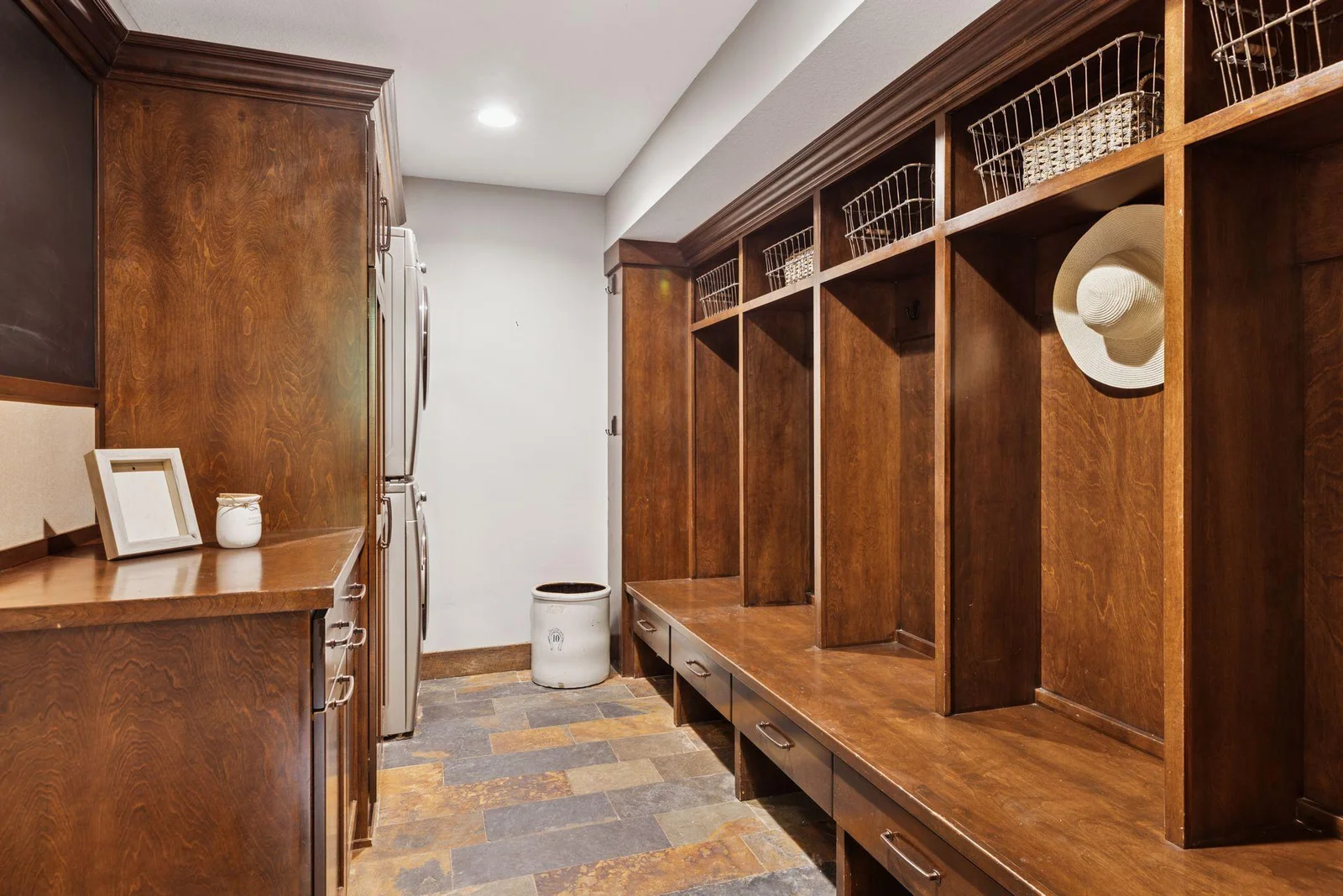 You'll love the main floor mudroom, laundry room and drop zone just off the garage.