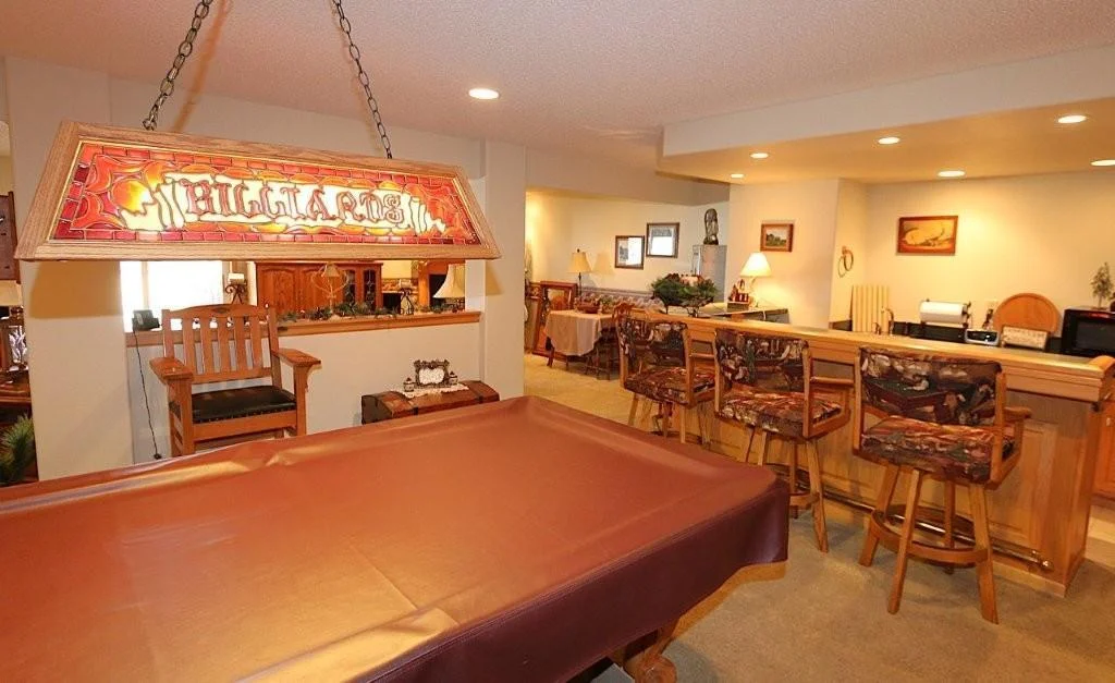 Pool table into family room.jpg
