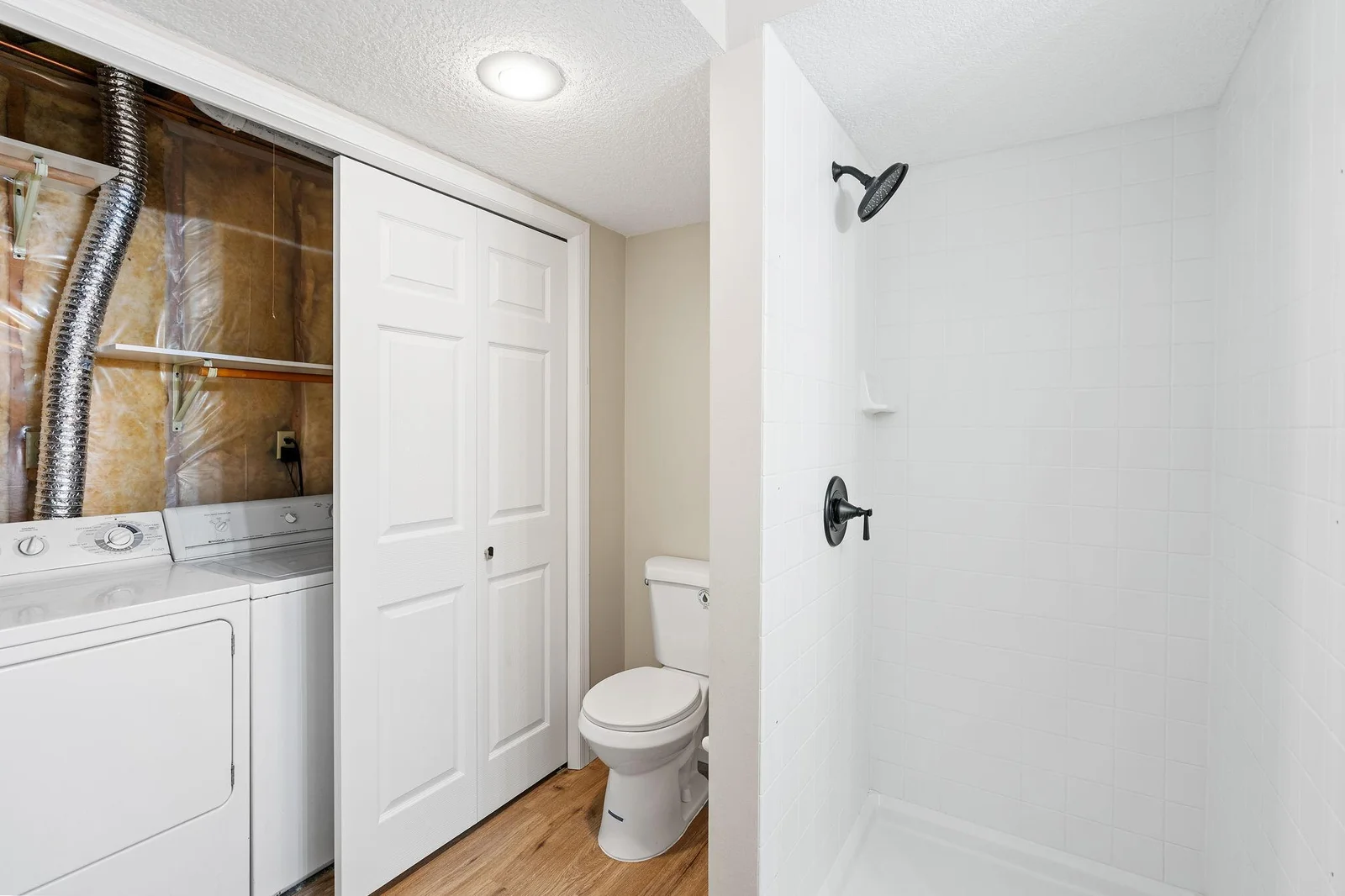 Downstairs bath and Laundry