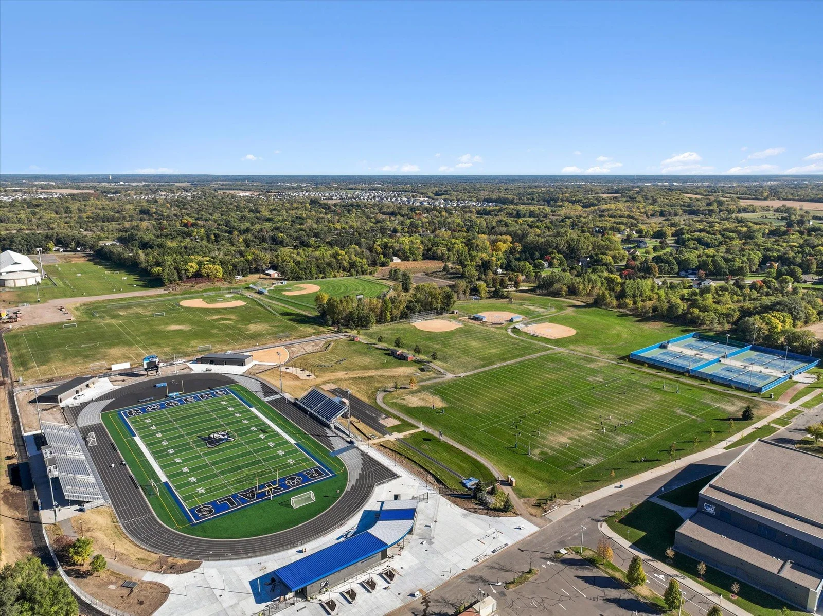 Highly rated Rogers High School, right around the corner.