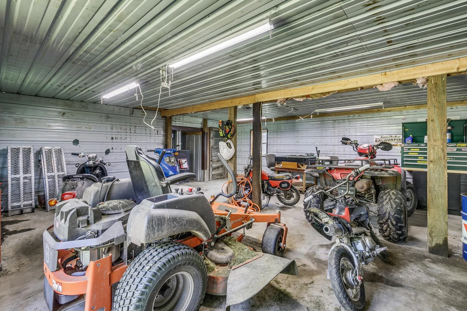 Plenty of space to store equipment or toys