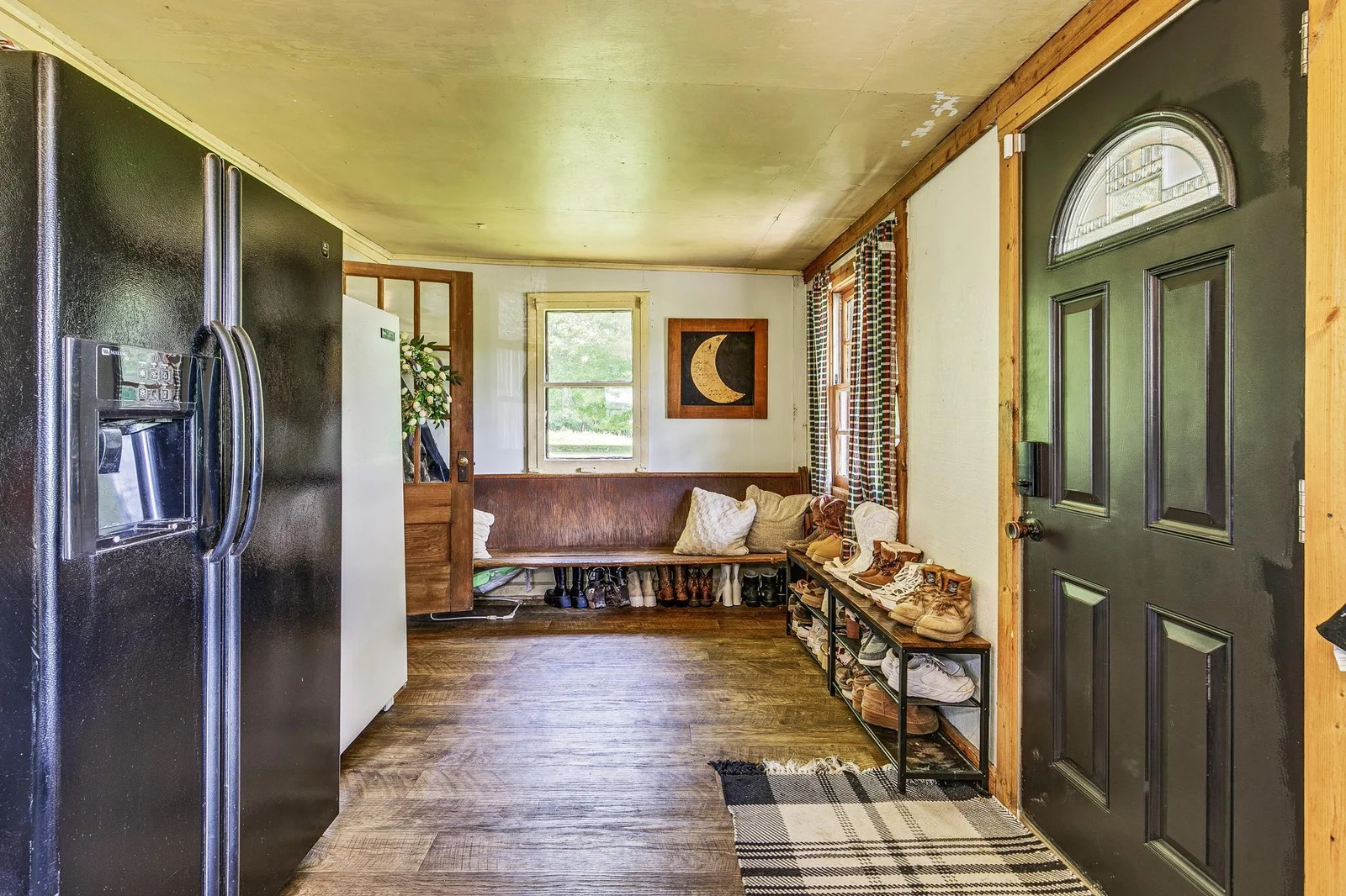 Front porch and laundry area.