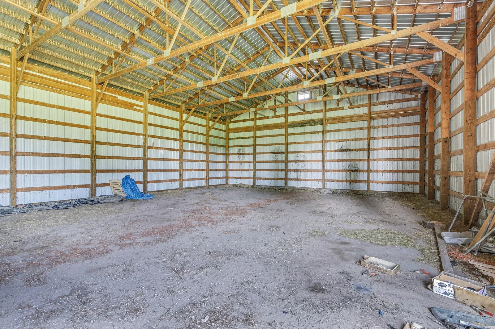 Inside of 40x80 Horse/Pole Barn