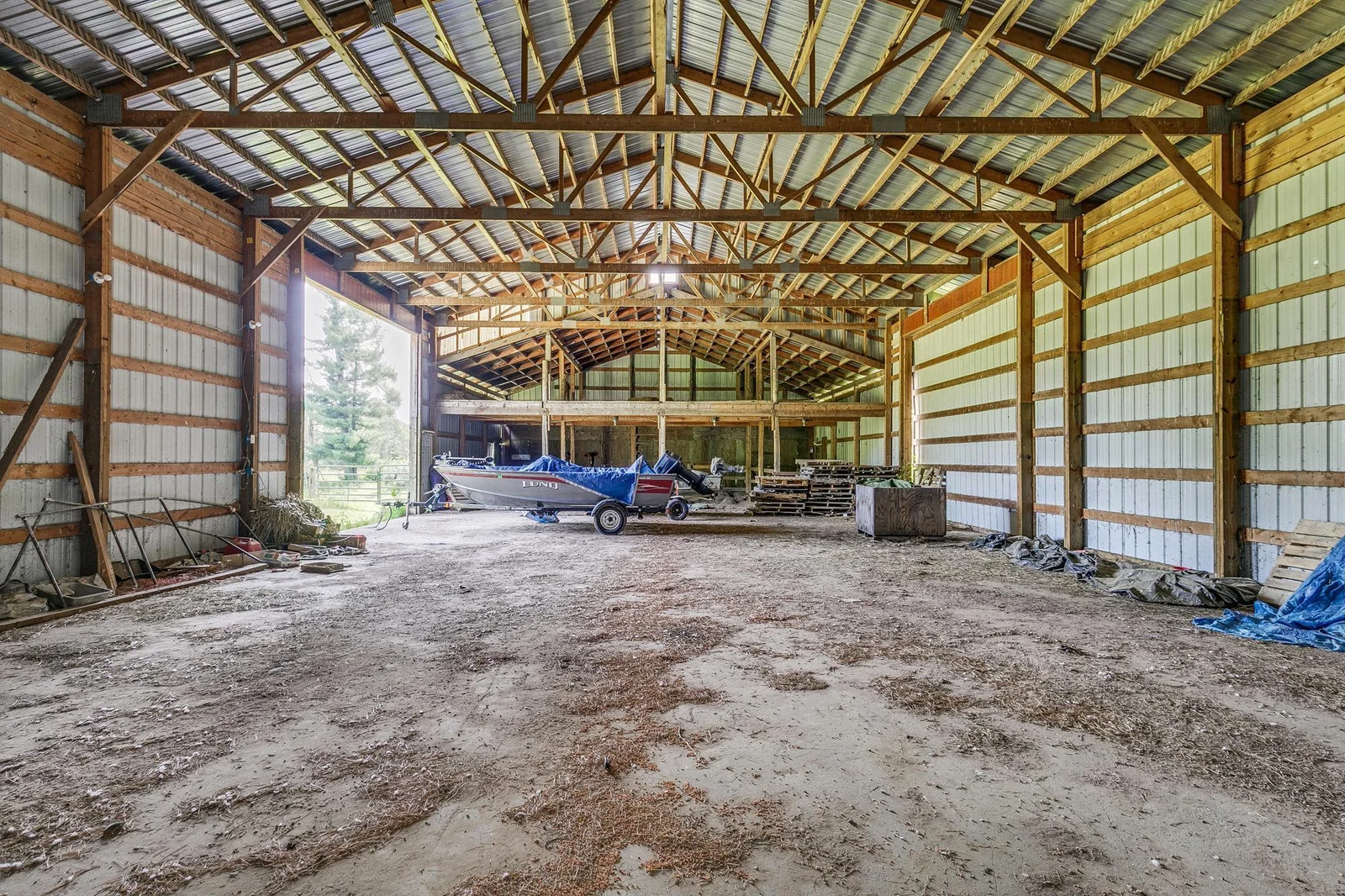 Inside of 40x80 Horse/Pole Barn