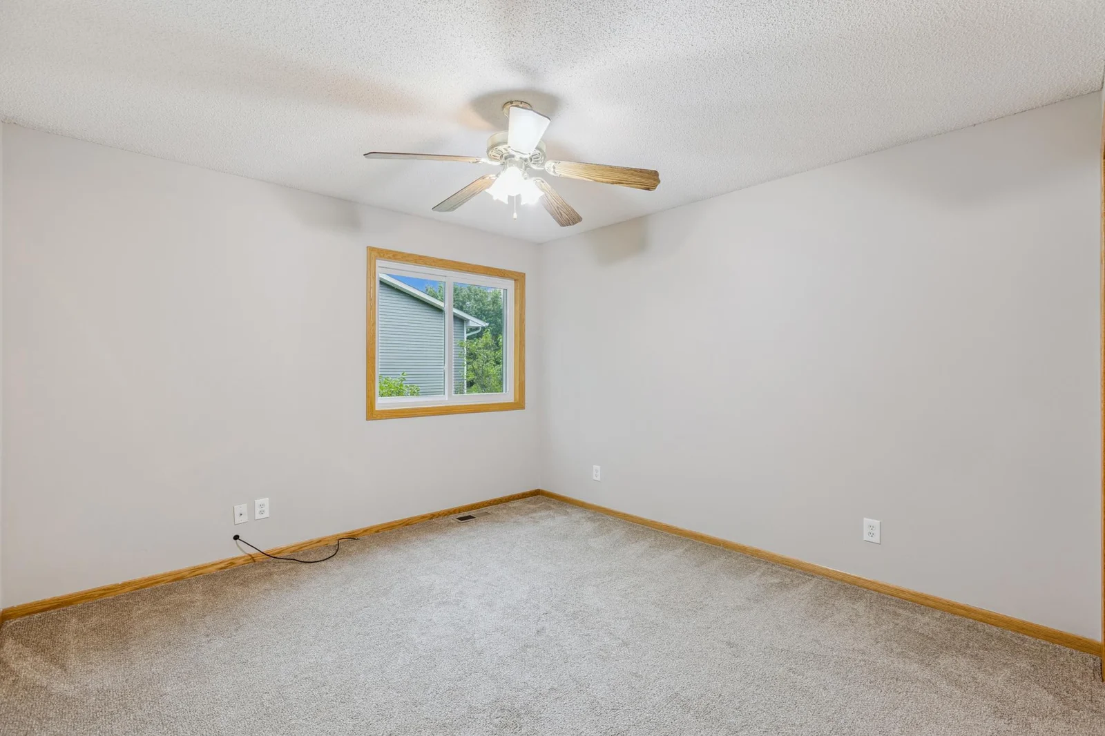 Large upper level bedroom is 12x12