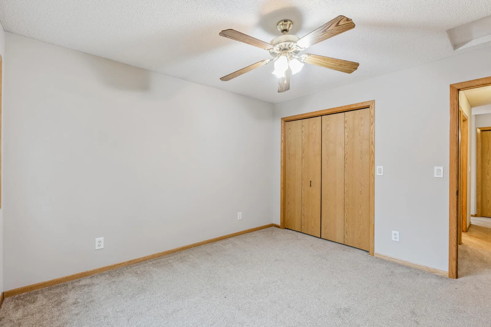 Walk in closet in the upper level bedroom