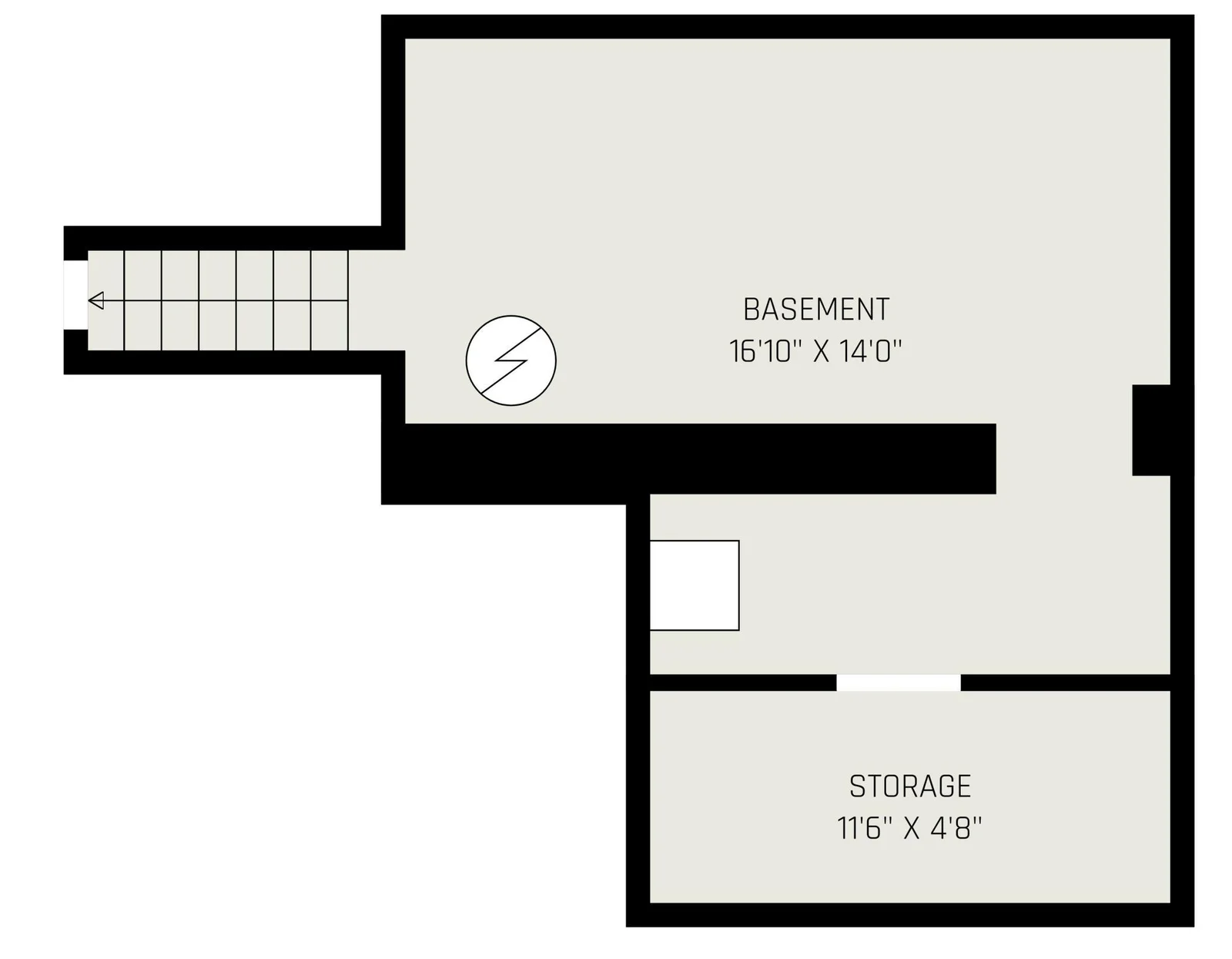 Lower Level Interior Floor Plan