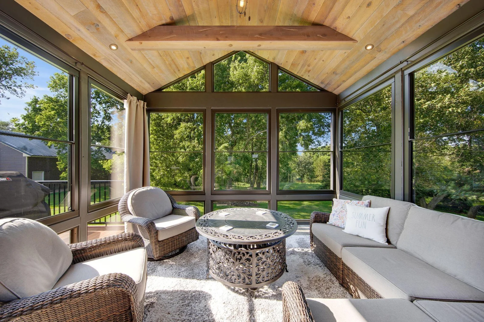 3 season porch with river views, you may never want to leave this room!