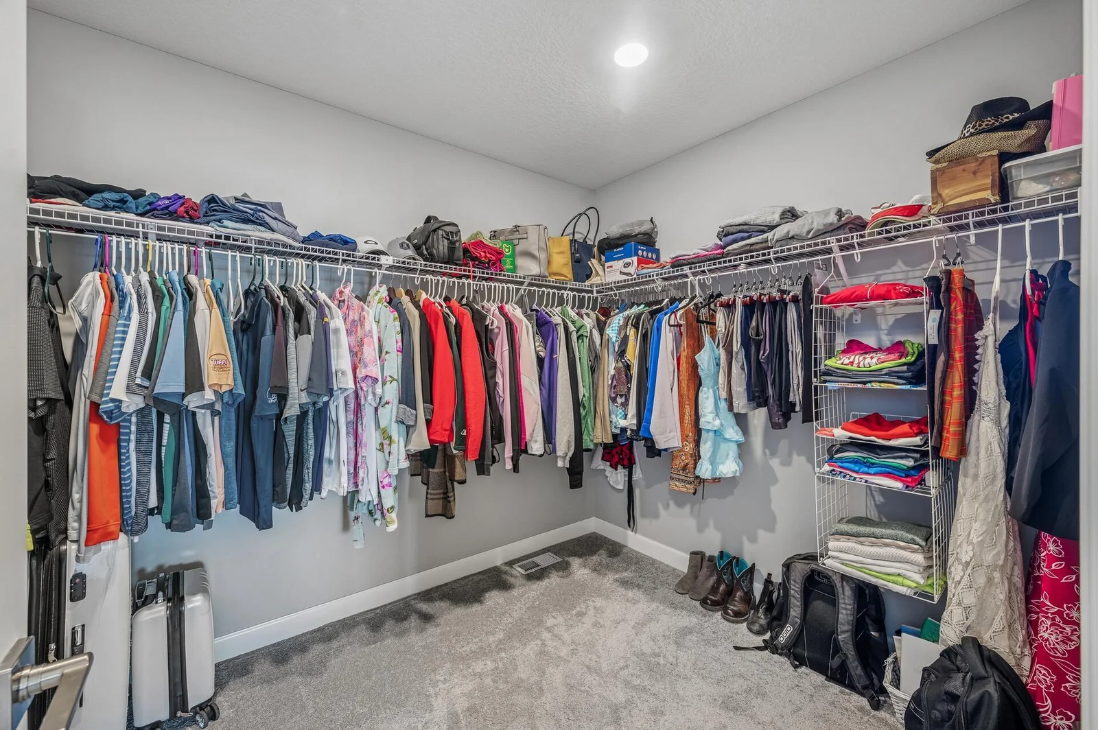 Huge primary walk-in closet