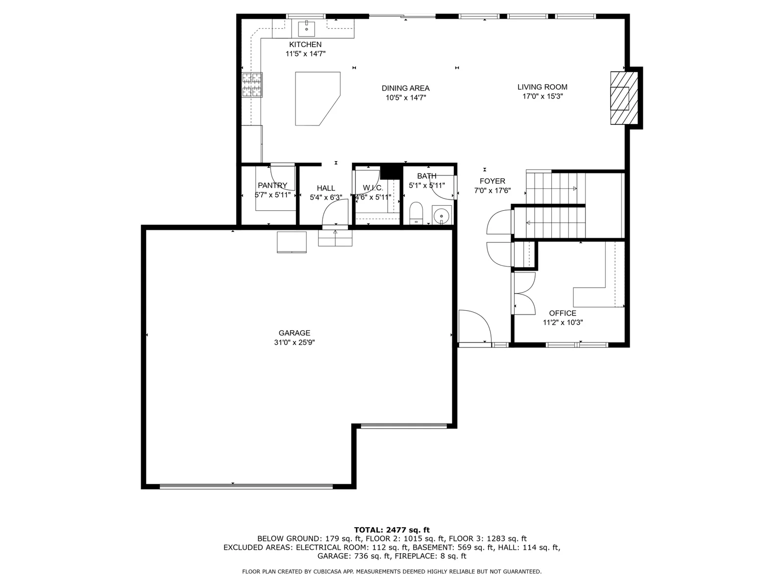 Main Level Dimensions