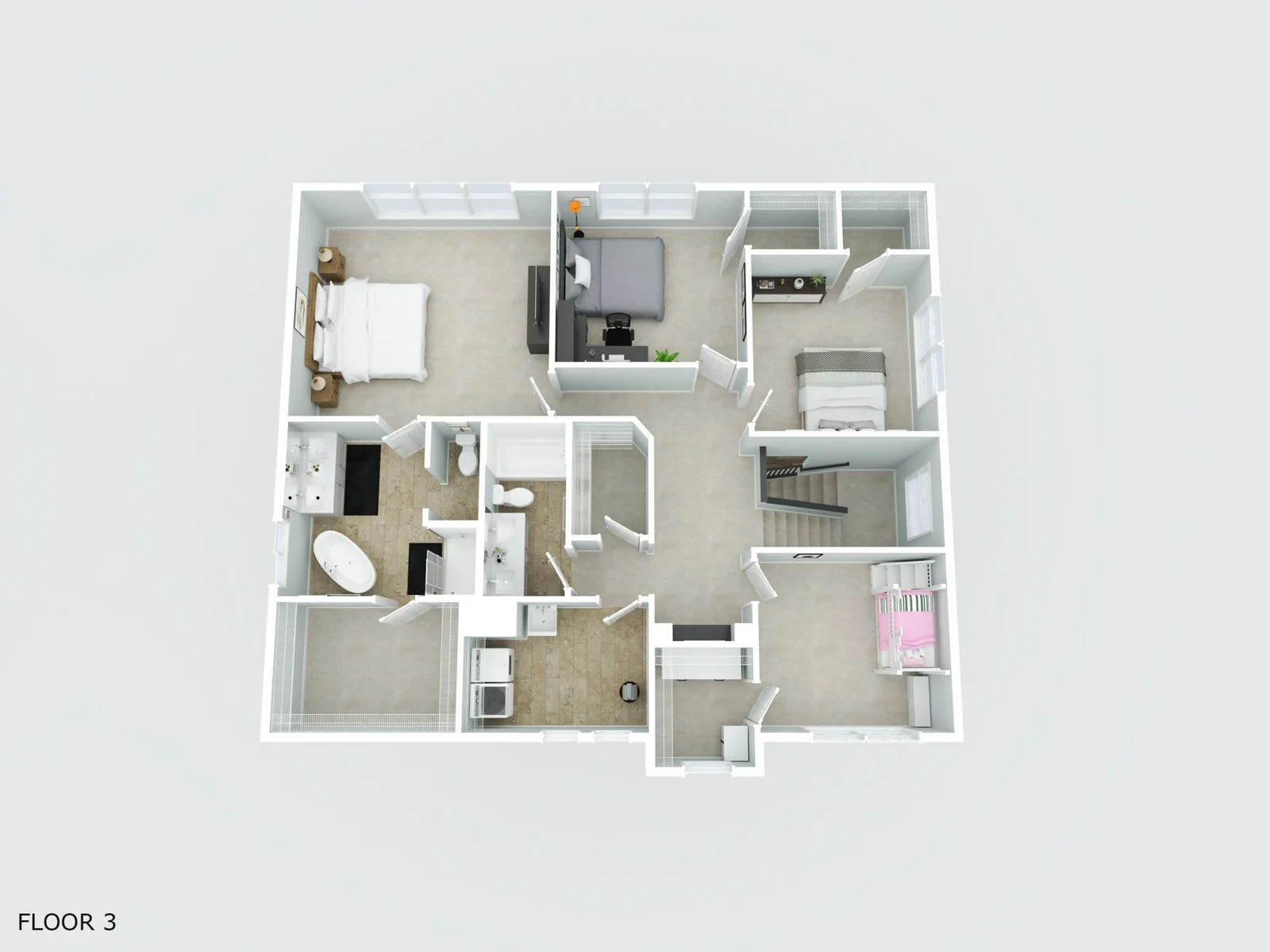 Upper level layout