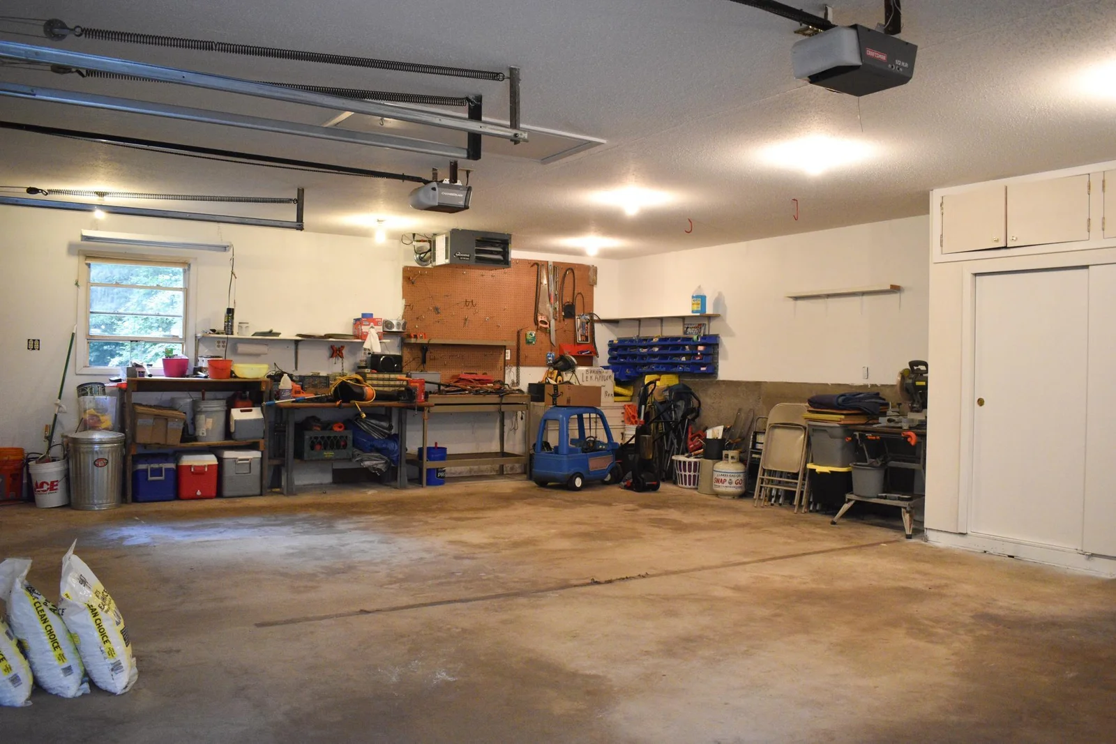 Heated and insulated finished garage