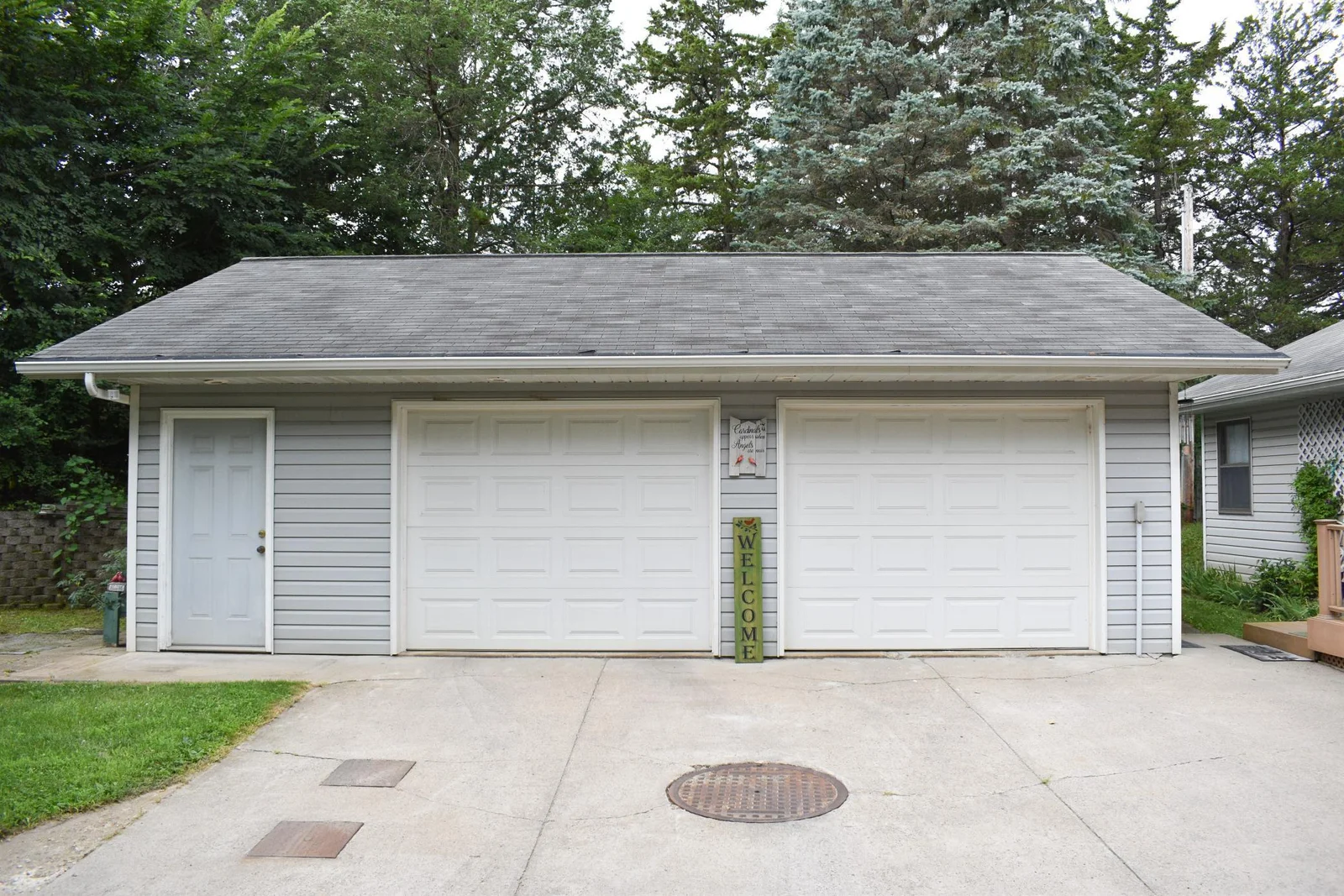 Oversized two car garage